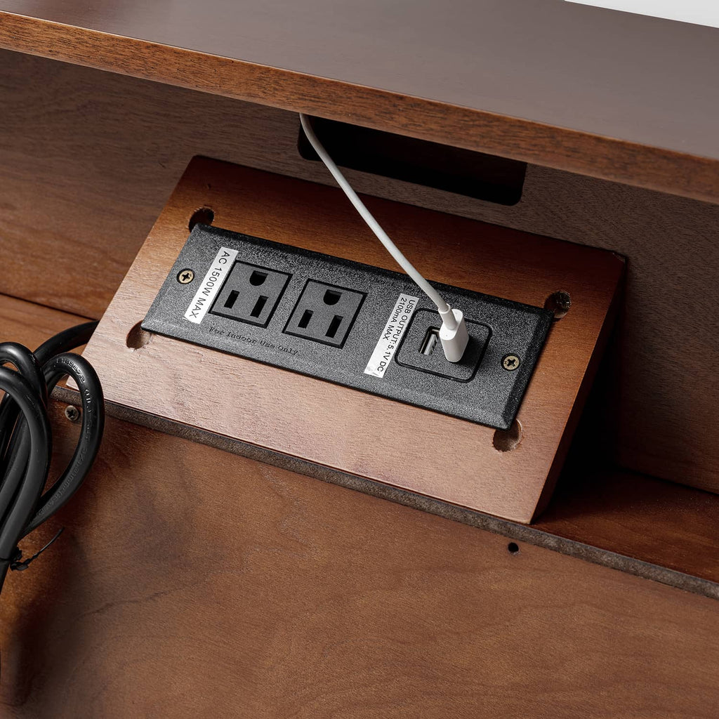 Grace 2 - Drawer Nightstand Chest with Built-in Outlets