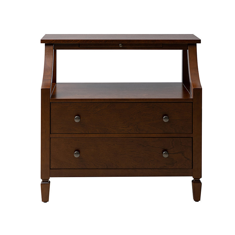 Grace 2 - Drawer Nightstand Chest with Built-in Outlets