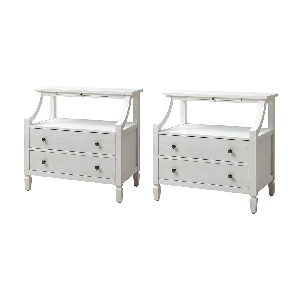 Grace 2 - Drawer Nightstand Chest with Built-in Outlets