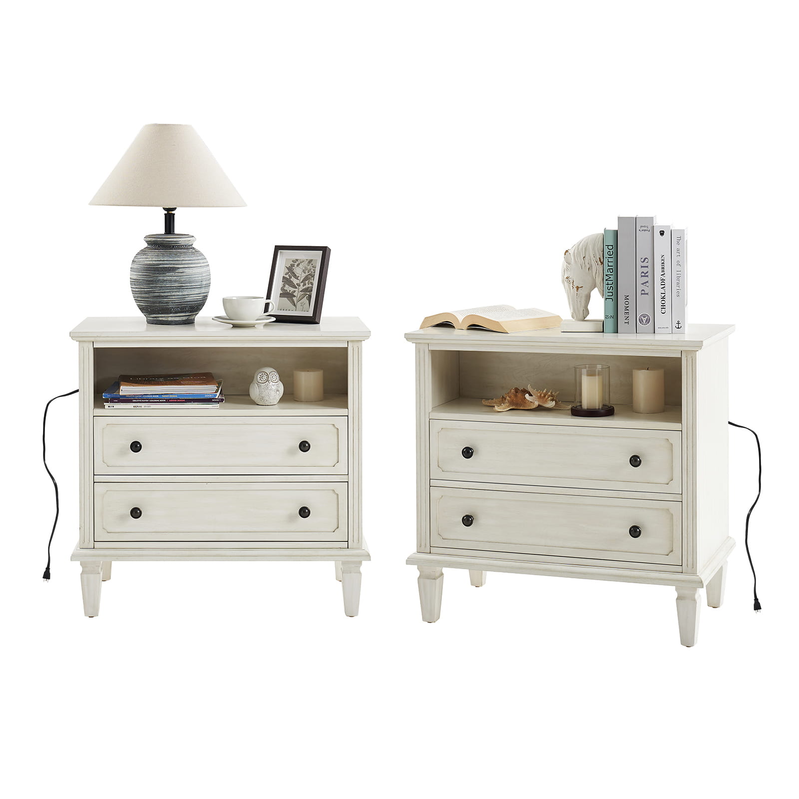 Galatea 2 - Drawer Solid Wood Nightstand Chest(Optional Types)
