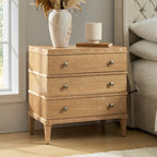 Lorenz Transitional 3-Drawer Nightstand with Charging Station(Optional Types)