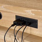 Lorenz Transitional 3-Drawer Nightstand with Charging Station(Optional Types)