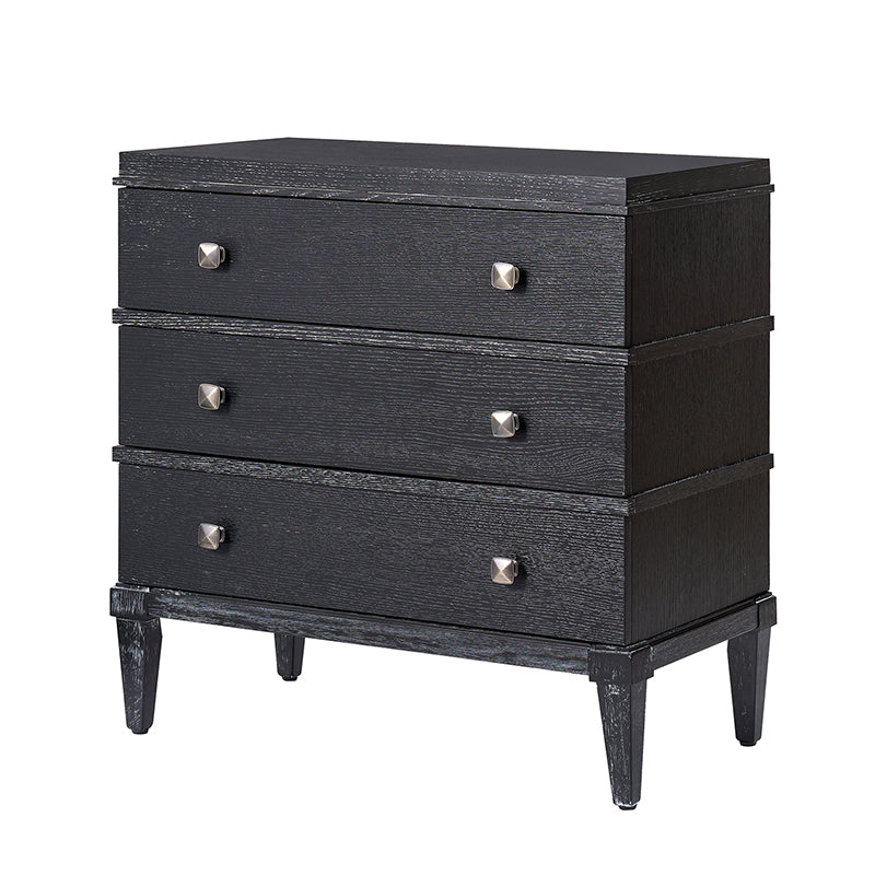 Lorenz Transitional 3-Drawer Nightstand with Charging Station(Optional Types)