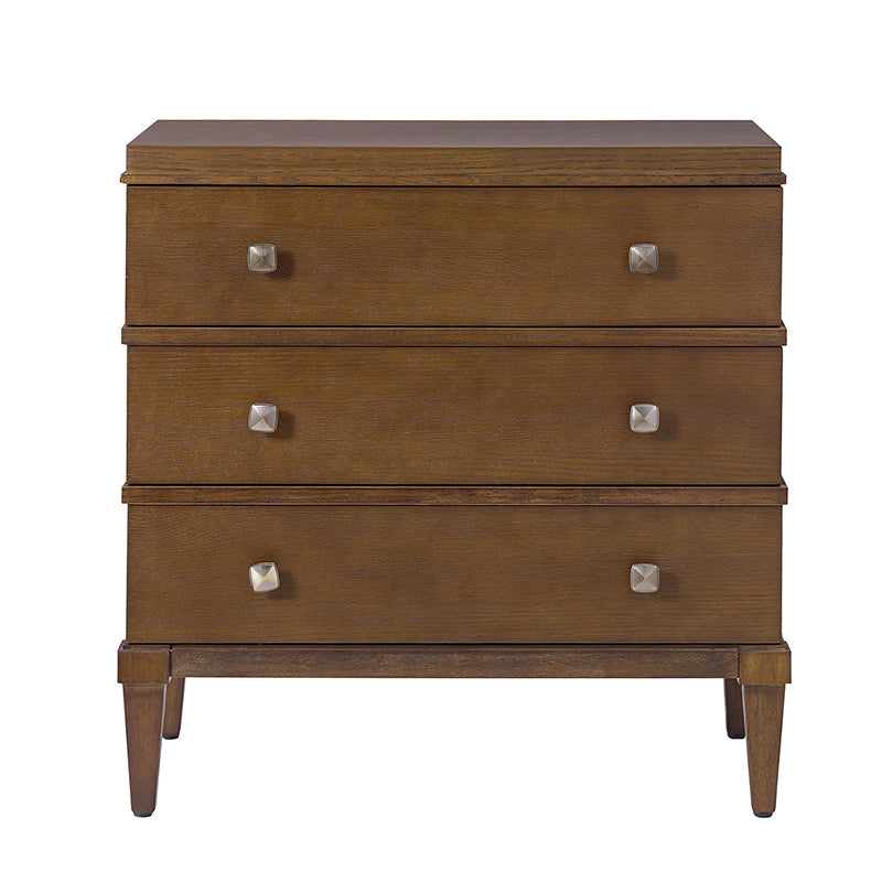 Lorenz Transitional 3-Drawer Nightstand with Charging Station(Optional Types)