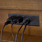 Lorenz Transitional 3-Drawer Nightstand with Charging Station(Optional Types)