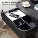 Yolanda Large 3-Drawer Nightstand with Hidden Storage(Optional Types)