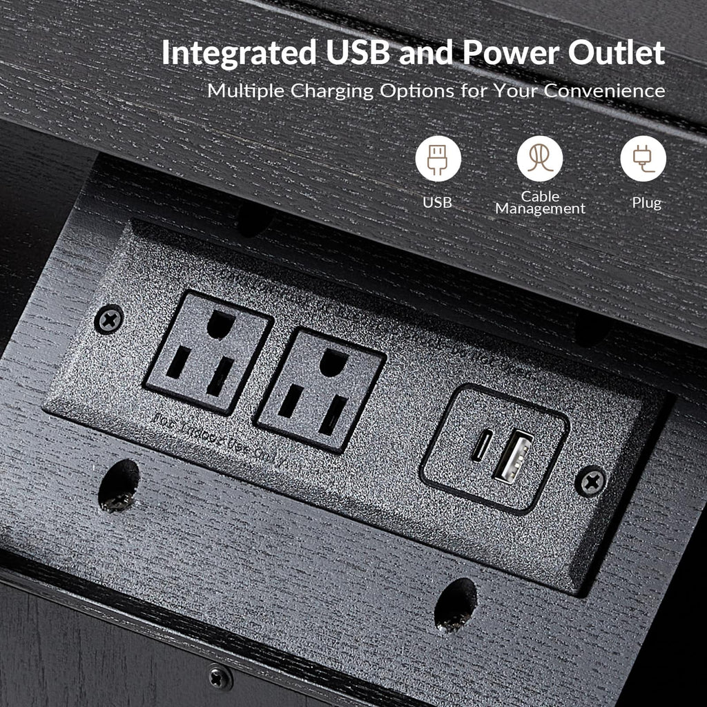 Yolanda Large 3-Drawer Nightstand with Hidden Storage(Optional Types)