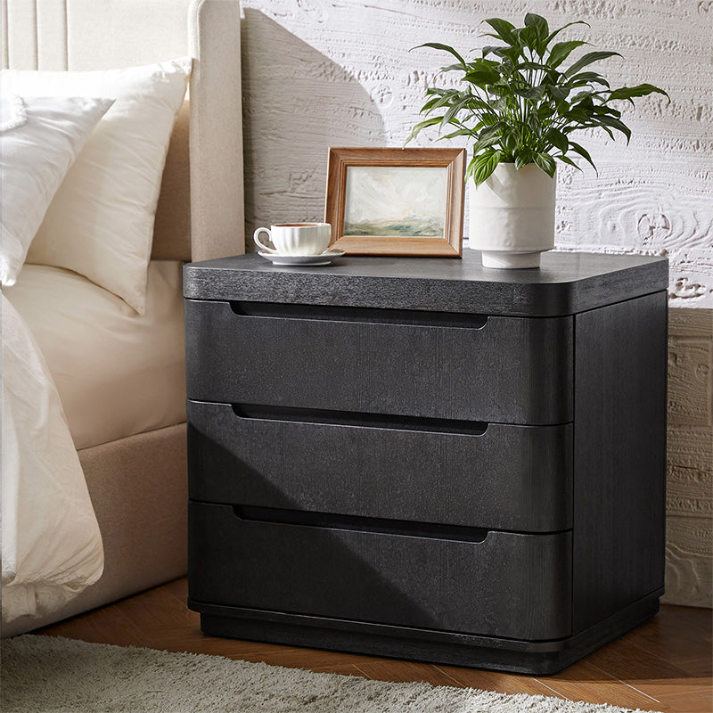 Yolanda Large 3-Drawer Nightstand with Hidden Storage(Optional Types)