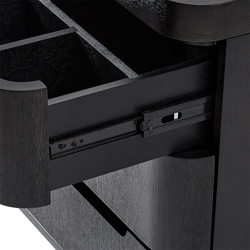 Yolanda Large 3-Drawer Nightstand with Hidden Storage(Optional Types)