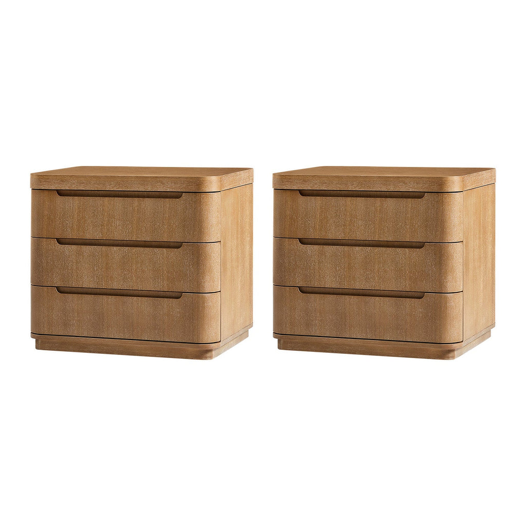 Yolanda Large 3-Drawer Nightstand with Hidden Storage(Optional Types)