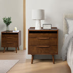 Janet 3 - Drawer Nightstand(Optional Types)