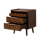 Janet 3 - Drawer Nightstand(Optional Types)