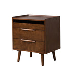 Janet 3 - Drawer Nightstand(Optional Types)