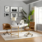 Michele Vegan Leather Task Accent Chair