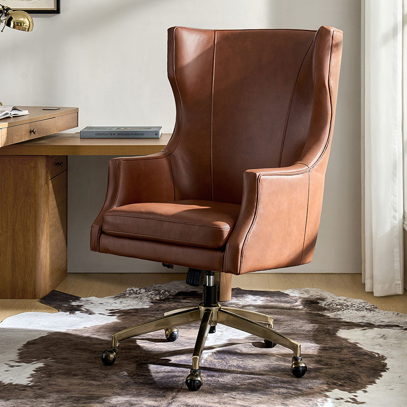 Elodio Chairs in Office with Genuine Leather