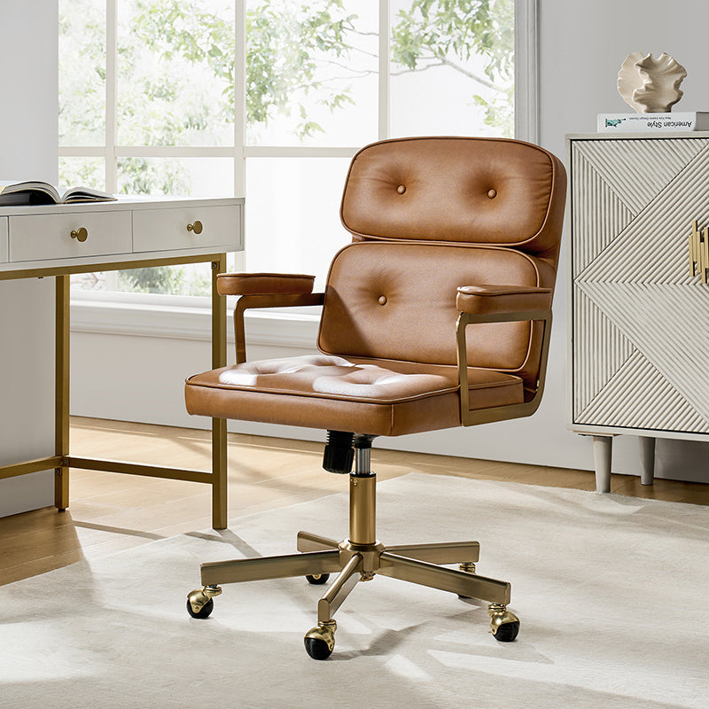 Denise Upholstered Swivel Office Chair
