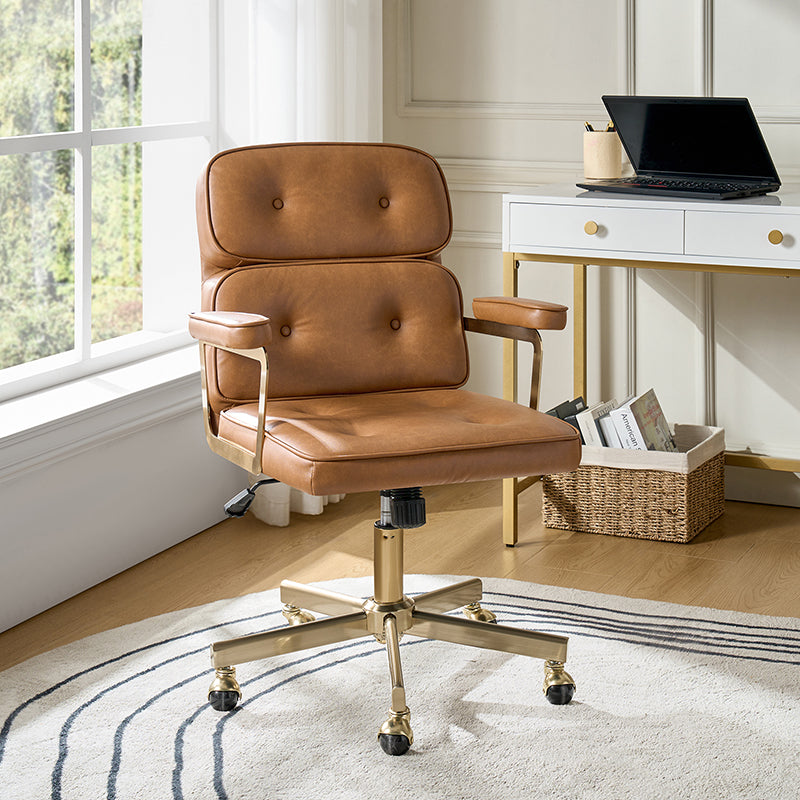 Denise Upholstered Swivel Office Chair