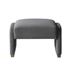 Richard Rounded Modern Design Corduroy Ottoman