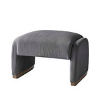 Richard Rounded Modern Design Corduroy Ottoman