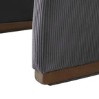 Richard Rounded Modern Design Corduroy Ottoman