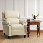 Consuela Mid-century Genuine Leather Recliner