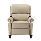 Consuela Mid-century Genuine Leather Recliner