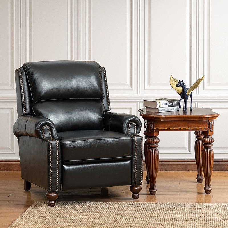 Consuela Mid-century Genuine Leather Recliner
