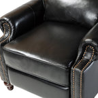 Consuela Mid-century Genuine Leather Recliner