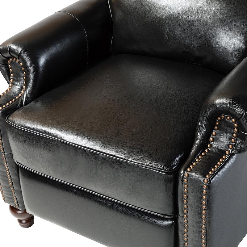 Consuela Mid-century Genuine Leather Recliner