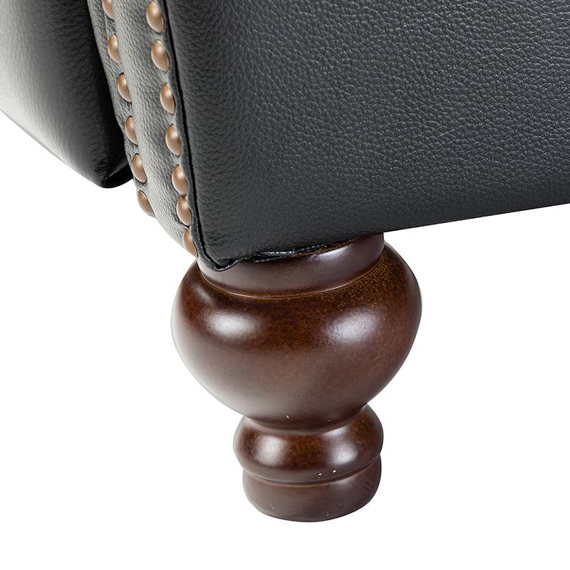 Consuela Mid-century Genuine Leather Recliner