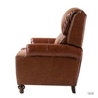 Consuela Mid-century Genuine Leather Recliner