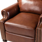 Consuela Mid-century Genuine Leather Recliner