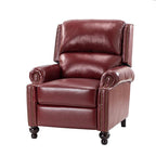 Consuela Mid-century Genuine Leather Recliner
