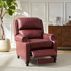 Consuela Mid-century Genuine Leather Recliner