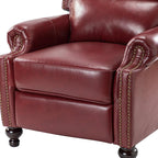 Consuela Mid-century Genuine Leather Recliner