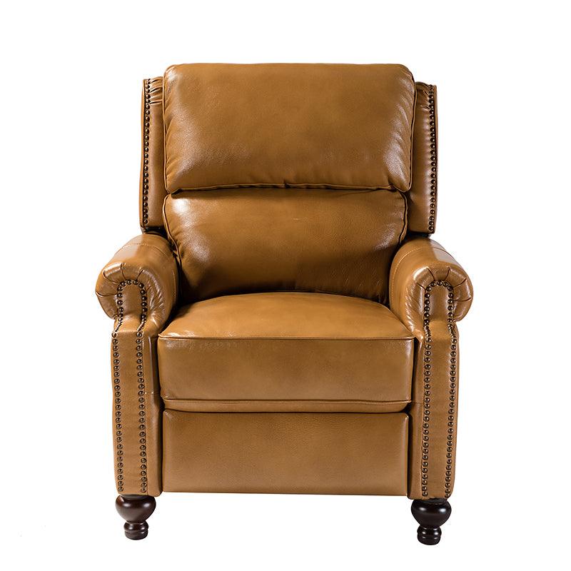 Consuela Mid-century Genuine Leather Recliner