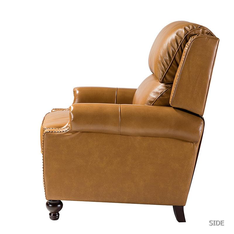 Consuela Mid-century Genuine Leather Recliner