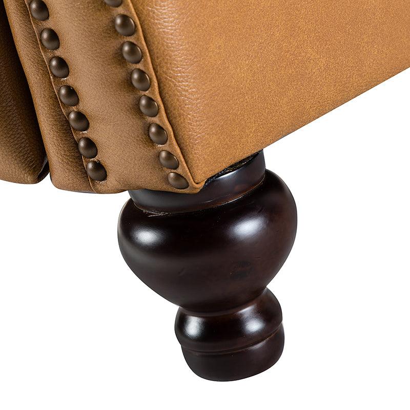 Consuela Mid-century Genuine Leather Recliner