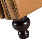 Consuela Mid-century Genuine Leather Recliner