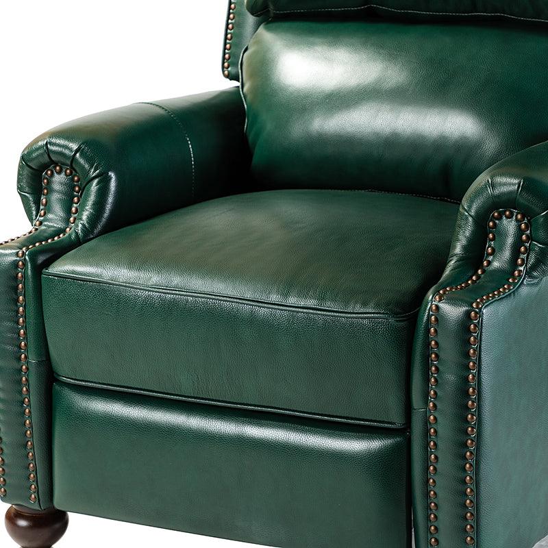 Consuela Mid-century Genuine Leather Recliner