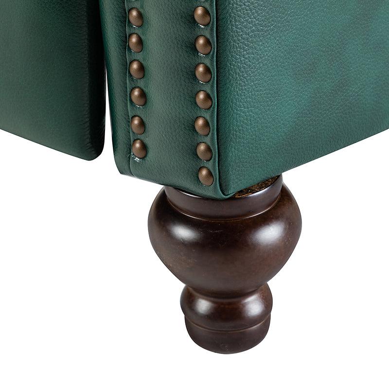 Consuela Mid-century Genuine Leather Recliner