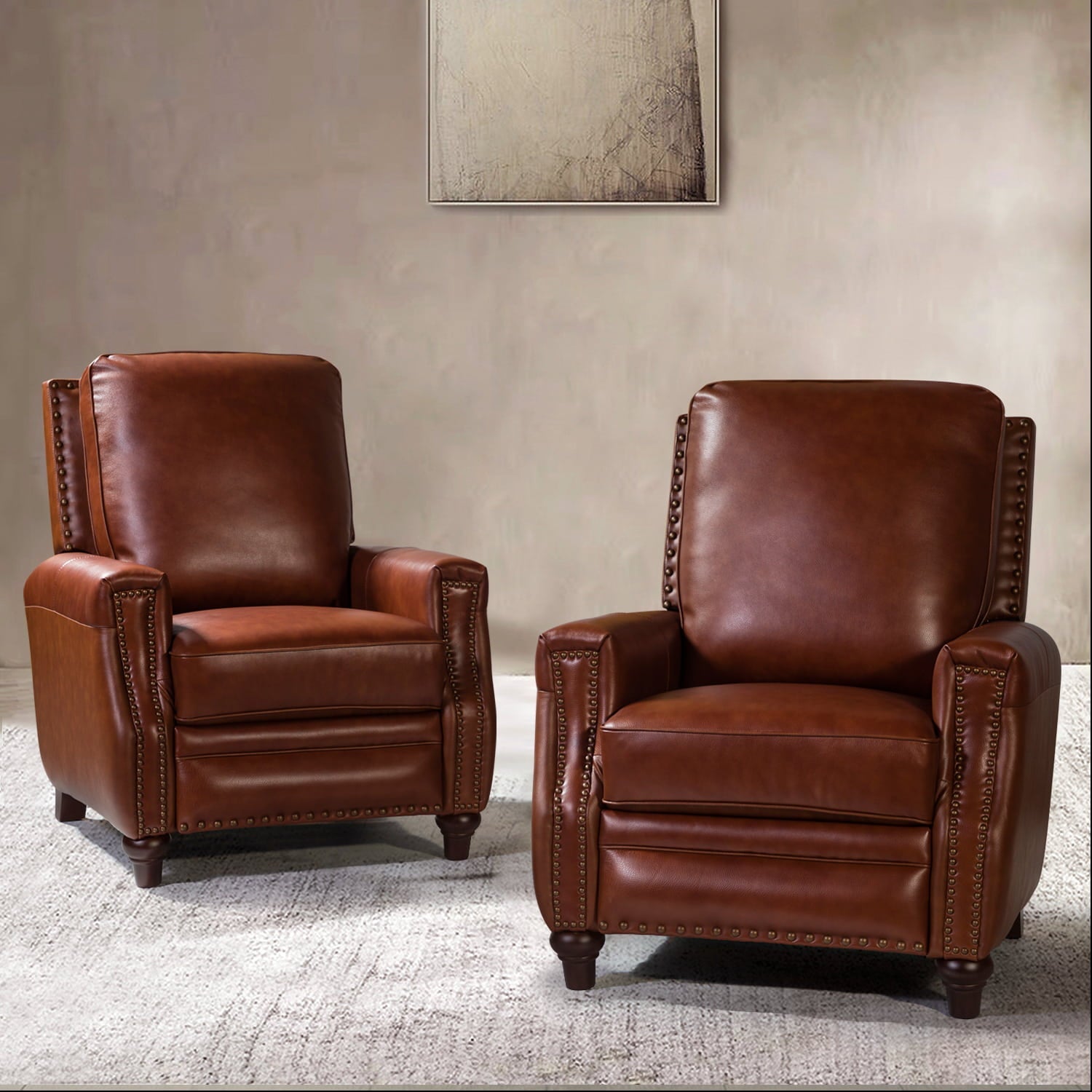 Annabelle Genuine Leather Recliner Chair(Optional Types)