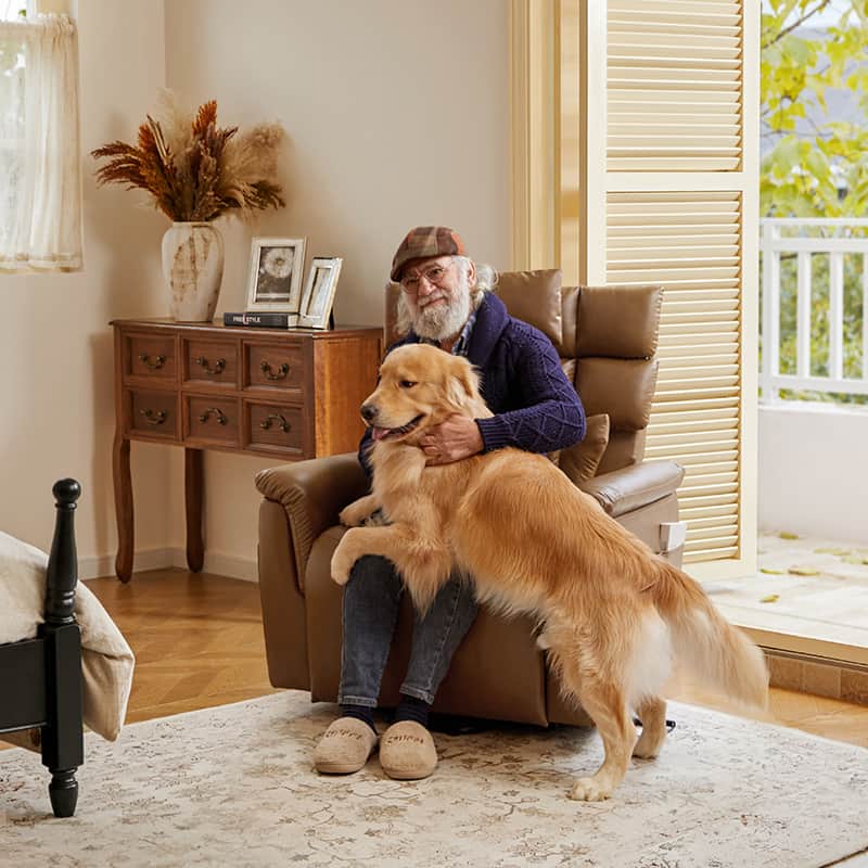 Lay Flat Lift Geri Chairs with Adjustable Head and Lumbar  Lateral  Support