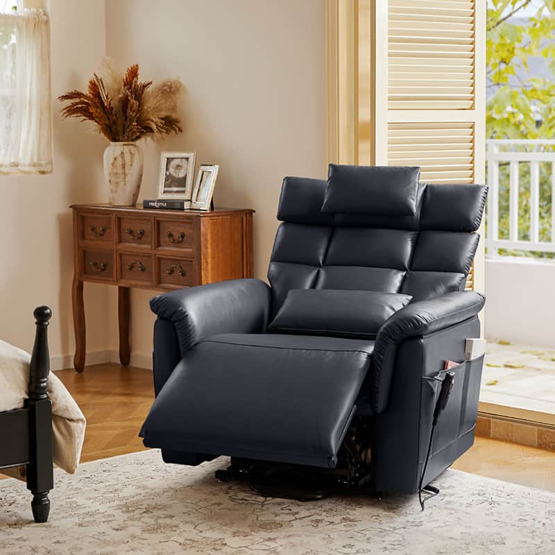 Lay Flat Lift Geri Chairs with Adjustable Head and Lumbar  Lateral  Support