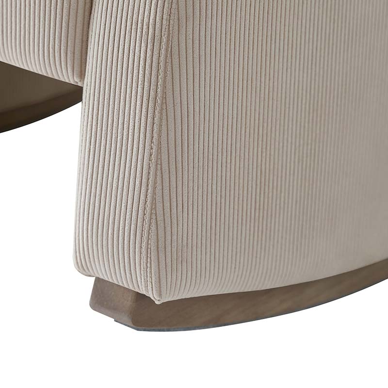 Richard Modern Solid Wood Rocking Chair with Lumbar Pillow