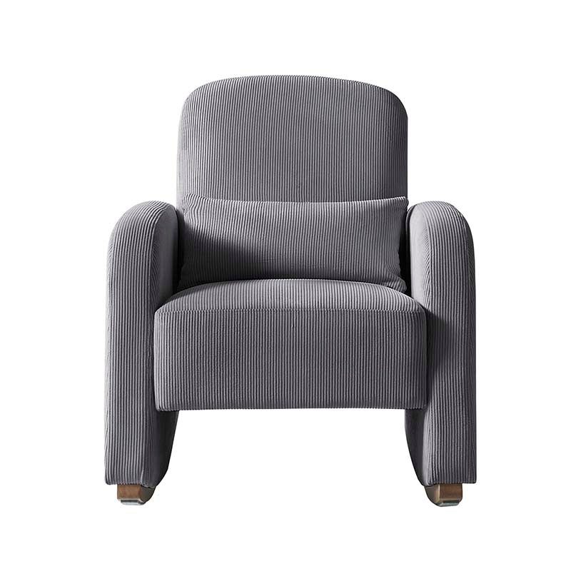 Richard Modern Solid Wood Rocking Chair with Lumbar Pillow