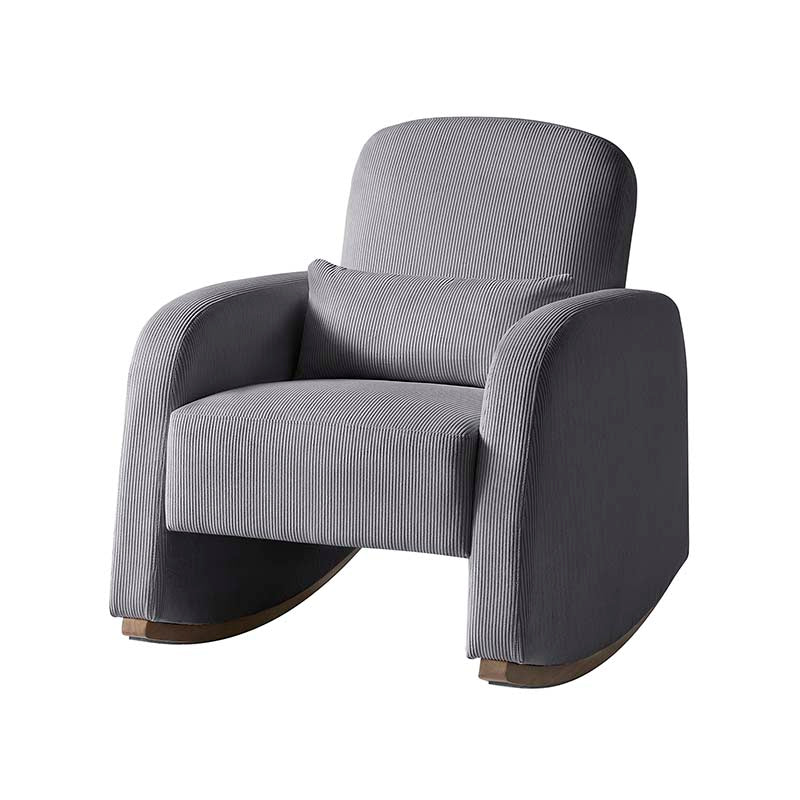 Richard Modern Solid Wood Rocking Chair with Lumbar Pillow