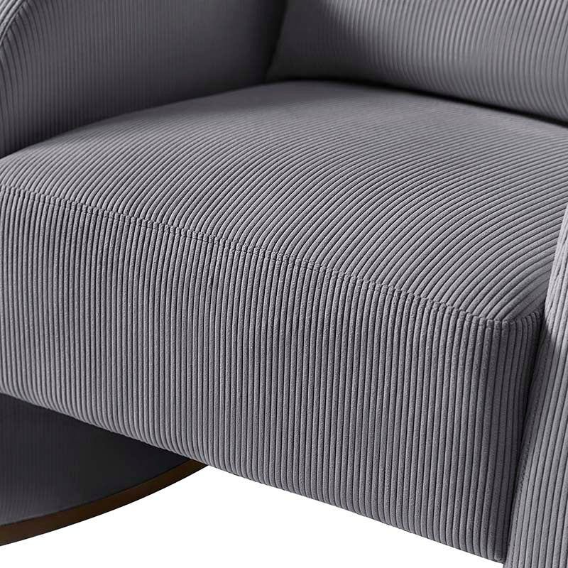 Richard Modern Solid Wood Rocking Chair with Lumbar Pillow