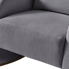 Richard Modern Solid Wood Rocking Chair with Lumbar Pillow