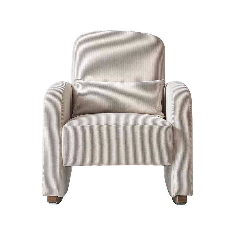 Richard Modern Solid Wood Rocking Chair with Lumbar Pillow